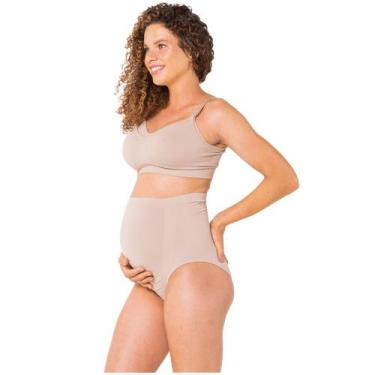 Imagem de Calcinha Alta Para Gestante Grávida Trifil Modelo Sem Costura Para Sus