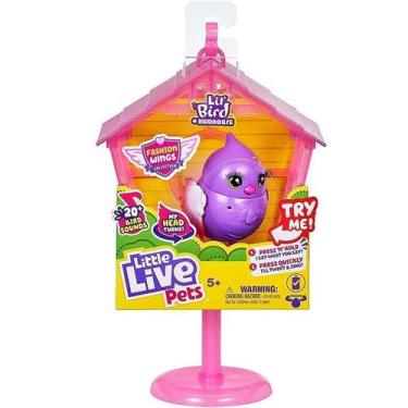 Imagem de Little Live PETS Passaro NA Casinha Rosa FUN F0165-0