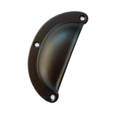 Imagem de Puxador Concha Colonial Preto Para Moveis Kit 8 Unidade - Telis Ferrag