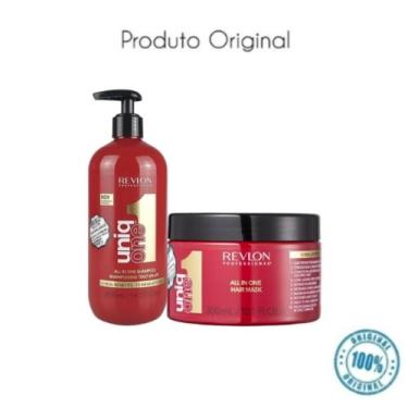 Imagem de Kit Shampoo Uniq 490ml E Máscara 300ml Uniq One Revlon All In One