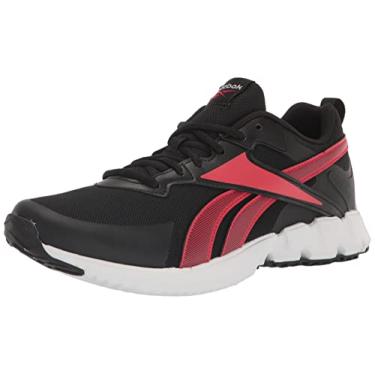 Imagem de Reebok Tênis de corrida masculino Ztaur II, Preto/Vetor Vermelho/Branco, 3.5