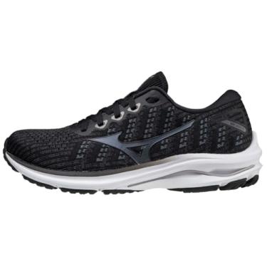 Imagem de Mizuno Tênis de corrida feminino Wave Rider 25, Waveknit - preto/ônix, 35