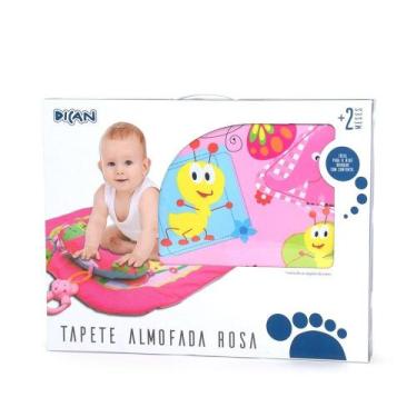 Imagem de Tapete De Atividades Com Brinquedo Almofada Rosa Dican 2258