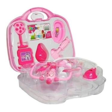 Imagem de Maleta Doutora Médica Kit com Luz e Som 14 Peças Crianças Dm Toys DMT5