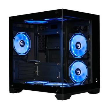 Imagem de Gabinete Gamer Rise Mode Galaxy Glass M Mini, M-ATX, Lateral e Frontal