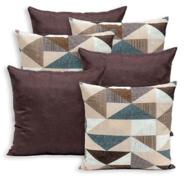 Imagem de Kit 6 Capas de Almofada Gorgurinho 40x40cm Lisas e Estampadas - Bem Me