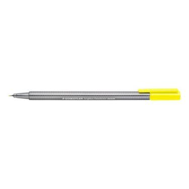 Imagem de Caneta Triplus Fineliner Staedtler Amarelo Neon Extra Fina