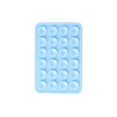 Imagem de ADMIRING Suporte de capa de telefone adesivo, adequado para iPhone e Android, acessórios de telefone de silicone, brinquedo fidget com mãos livres, suporte de chuveiro e vídeo TikTok e selfie (azul