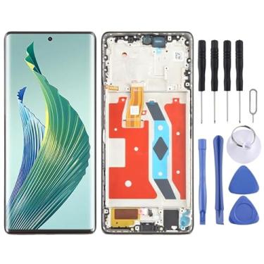 Imagem de Substituição da tela móvel Para Honor Magic5 Lite Digitalizador de tela LCD original com quadro com quadro Ecrã LCD