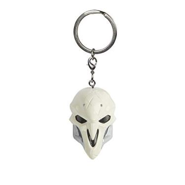 Imagem de JINX Overwatch Reaper Mask 3D Plastic Key Chain, Multi-Colored, 1.75" Tall