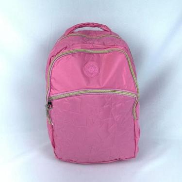 Imagem de Mochila Escolar Feminina Casual Reforçada Estrela - LF, Rosa