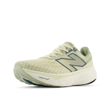 Imagem de New Balance Fresh Foam X 1080 V14 Tênis de corrida masculino, Musgo pálido/abeto novo/linho, 10 Wide