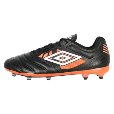 Imagem de Umbro Chuteira de futebol masculina Tocco 4 Pro Fg, Preto/branco/laranja, 38