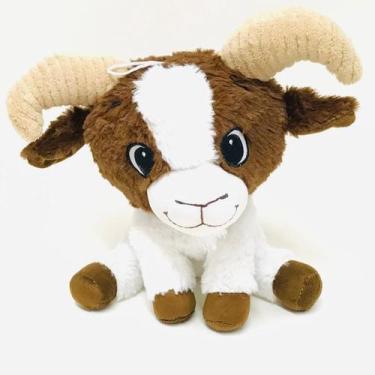 Imagem de Pelúcia Bicho Bode 3 Cores Fofinho 25cm - Bicho Pelucia, Marrom
