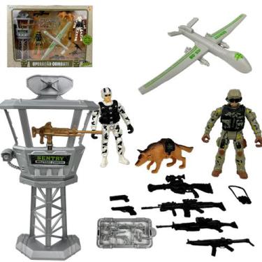 Imagem de  Kit militar base Operações Drone combate Brinquedo infantil - Marca