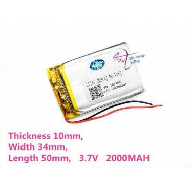 Imagem de Bateria 3,7v 2000 Mah 10mm Espessura(grossa) Nova Cr - KMIG