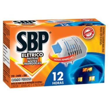 Imagem de Kit 1 Aparelho + 4 Repelente Elétrico Pastilha Sbp