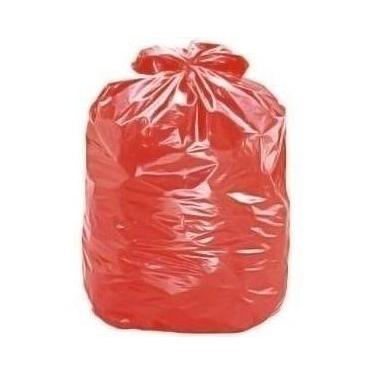 Imagem de Saco De Lixo 20 Litros Vermelho Com 100 Unidades Recicláveis - HIGIPAC