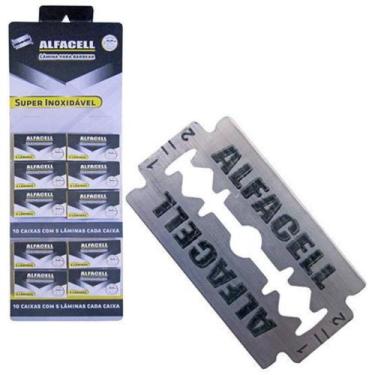 Imagem de Lamina Para Barbear Alfacell Profissional Caixa 50 Unidades