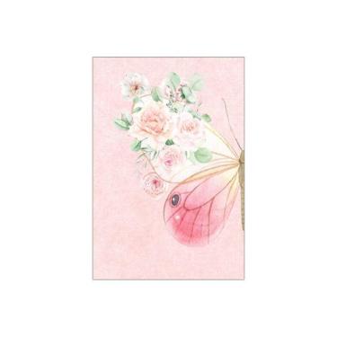 Imagem de Painel De Festa Vertical 1,50 x 2,20 - Borboletas Aquarela Rosa Suave 