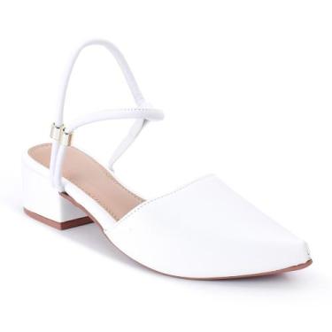 Imagem de Scarpim Salto Grosso Feminino ajustavel Super confortavel - sem marca,