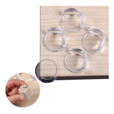 Imagem de Kit 8 Protetor Silicone Quina Canto Escada Cuidado Bebê 8pcs - STORE S