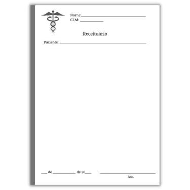 Imagem de Receituário Médico - 50 Blocos (2500 folhas) - Impressões Papaléguas, 