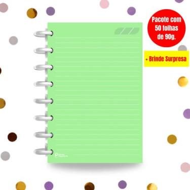 Imagem de Refil Caderno de Disco Sistema Inteligente I Verde Pastel - Cores, M 9