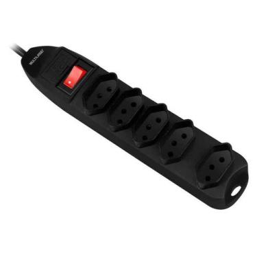 Imagem de Filtro de Linha 5 Tomadas Preto Bivolt Multilaser
