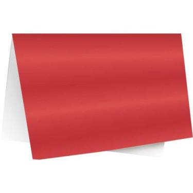 Imagem de Papel Laminado 45X59CM Lamicor Vermelho - Pacote com 40 - Cromus