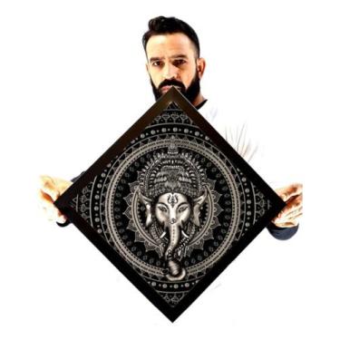 Imagem de Lindo Quadro Mandala Ganesha Prosperidade Lei Da Atração - Fanarte