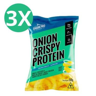 Imagem de Kit 3 snack proteico salgadinho com whey protein onion crispy cebola 5