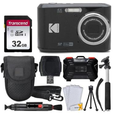 Imagem de Camera Digital Kodak PIXPRO FZ45 - Pacote Definitivo (Preto) - 16 MP - Full HD 1080p - Zoom ptico 4x - Tela LCD 2.7 Polegadas - Carto de Memria 32 GB - Acessrios Inclusos