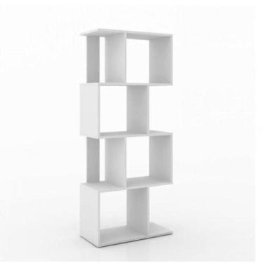 Imagem de Estante Retrô 4 Nichos Horizontal e Vertical - Branco - Movelbento, Br
