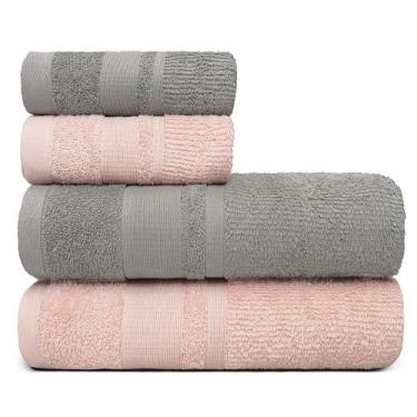 Imagem de Jogo de Toalha Banhão Master 100% Algodão 4 Peças Gramatura 550 Appel,