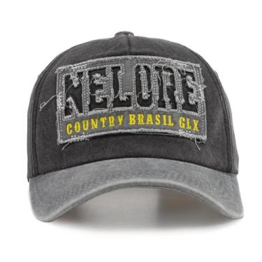 Imagem de Boné Estonado Aba Curva Country Nelore Sertanejo Rodeio - Pampas Count