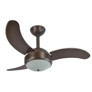 Imagem de Ventilador de Teto Infinity Max Marrom 3 Pás MDF Tb 110V+Controle 1007