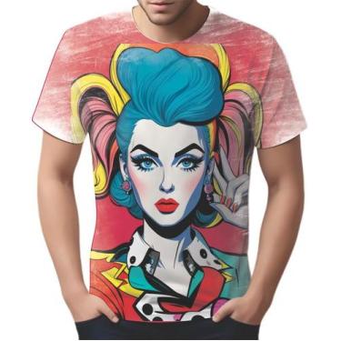 Imagem de Camiseta Camisa Tshirt Pin Up Mu.lher Morena Pop Art Moda 2 - Enjoy Sh