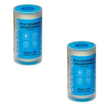 Imagem de Kit 2 Fita Microporosa Hipoalérgica 100mm x 10m - Ciex