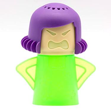 Imagem de Angry Mom Ferramenta de limpeza de forno de micro-ondas, limpador a vapor de micro-ondas Angry Mama, limpeza com vinagre e água, limpador de mãe irritada para cozinha, escritório, sem produtos