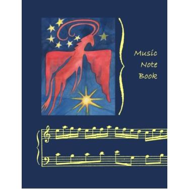 Imagem de Caderno musical: Pegasus #2 ~ 11-Stave (apenas a página direita alinhada)