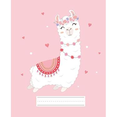 Imagem de Primary Composition Notebook: Story Paper Journal For Girls l Dotted Midline and Picture Space l Grades K-2 Story Journal l 7.5 x 9.25 l Softcover l Llama