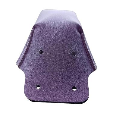 Imagem de Kokiya 1 x protetor de dedo do pé de patins removível couro PU substituição capa protetora de dedo do pé para patins acessórios de patinação ao ar livre, roxo