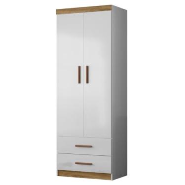 Imagem de Roupeiro Infantil Flex 2 Portas 2 Gavetas 9100 Branco Nature PLLA
