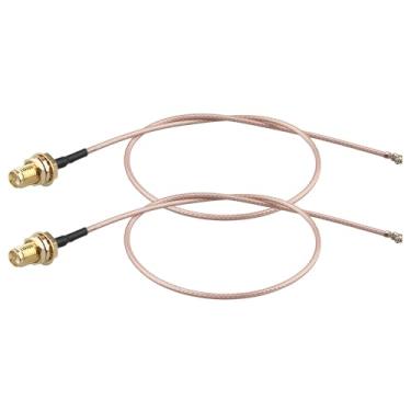 Imagem de Futheda Adaptador de antena WiFi U.FL IPX IPEX para RP-SMA fêmea para montagem de anteparo WiFi RG178 cabo coaxial 30 cm/12 polegadas para roteador WiFi, mini adaptador de placa de rede PCI Express,