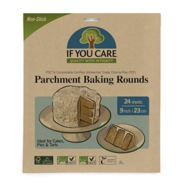 Imagem de If You Care Parchment Baking Rounds, sem alvejante, 24 unidades, J25008