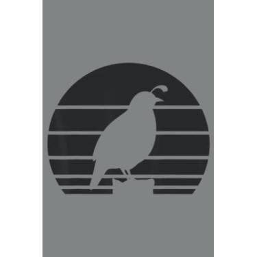 Imagem de Cool Quail Art Men Women Bird Hunter Quail Upland Hunter: Heart Journal Notebook 6x9 inch 100pages