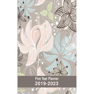 Imagem de Five Year Planner 2019-2023: Small Weekly 5-Year Organizer Notebook – Floral Gray (5-Year Planners - Floral)