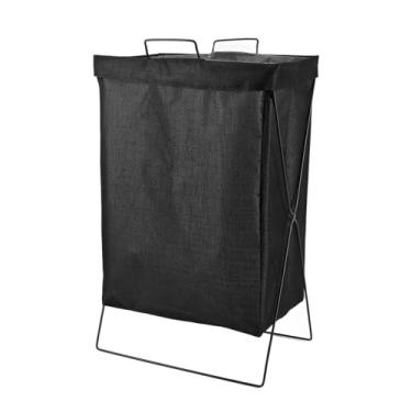 Imagem de Cesto de Lavanderia Dobrável Com Estrutura de Ferro, Organizador de Armazenamento de Roupas de Pano Oxford Reforçado, Escaninho de Armazenamento de Cesto de Roupas Retangular