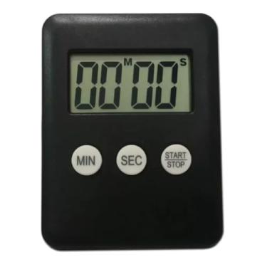 Imagem de CRONOMETRO TIMER DIGITAL COZINHA ACADEMIA COM IMA PRETO